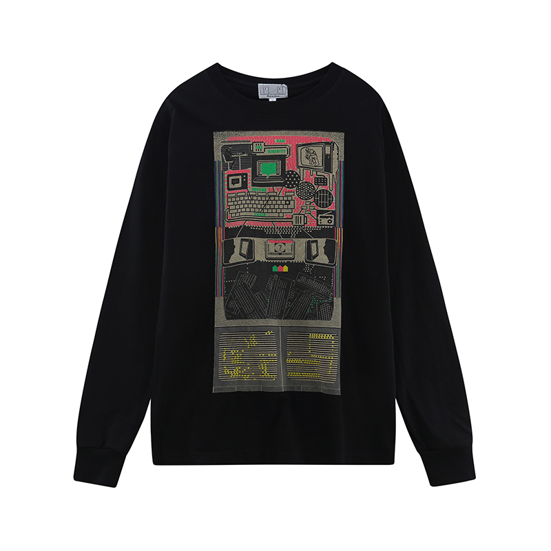 Japanese Brand Streetwear Vintage - 2026 Стритвир-бренд CE, лонгслив с принтом